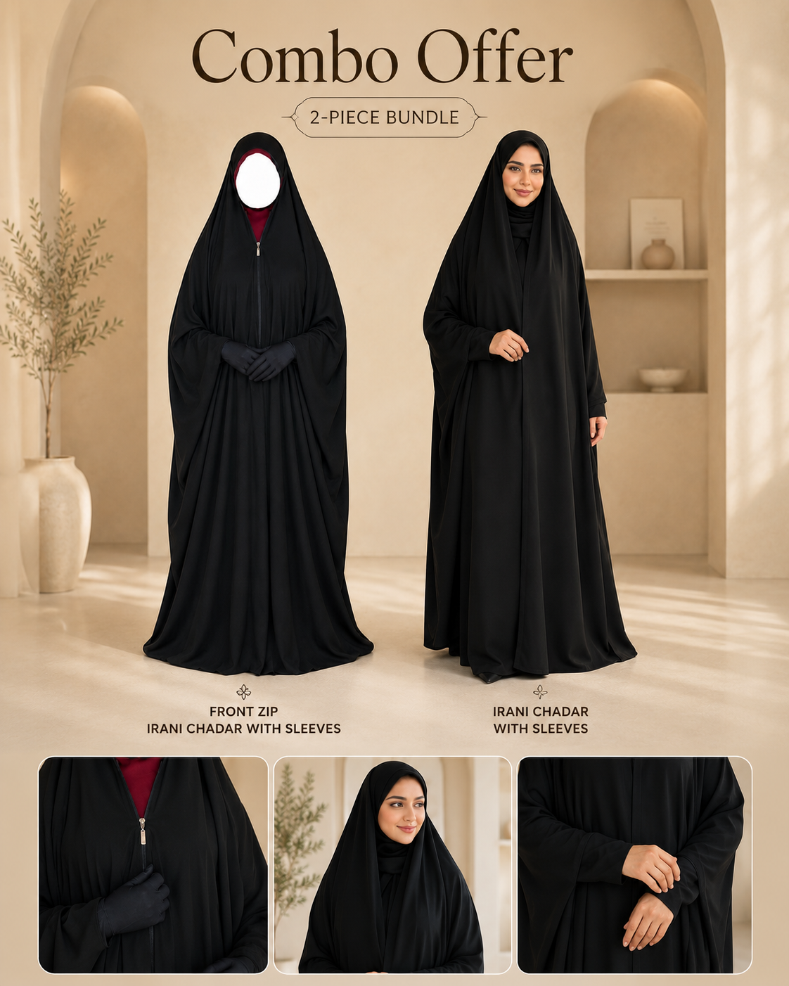 Irani Chadar Combo Bundle