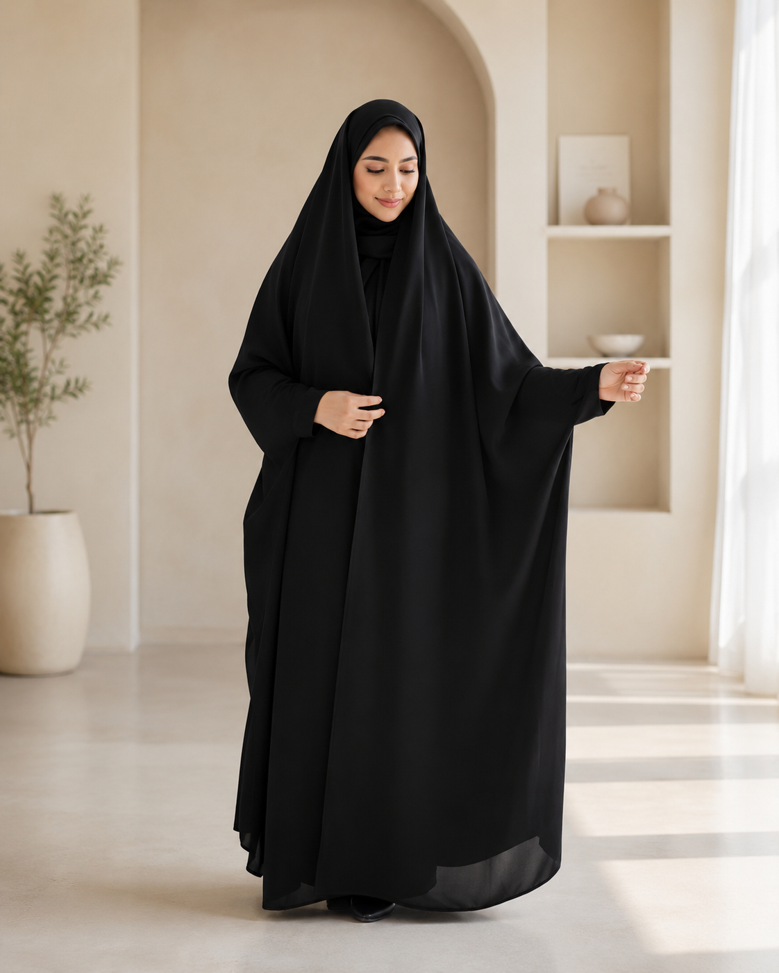 Irani Chadar With Sleeves